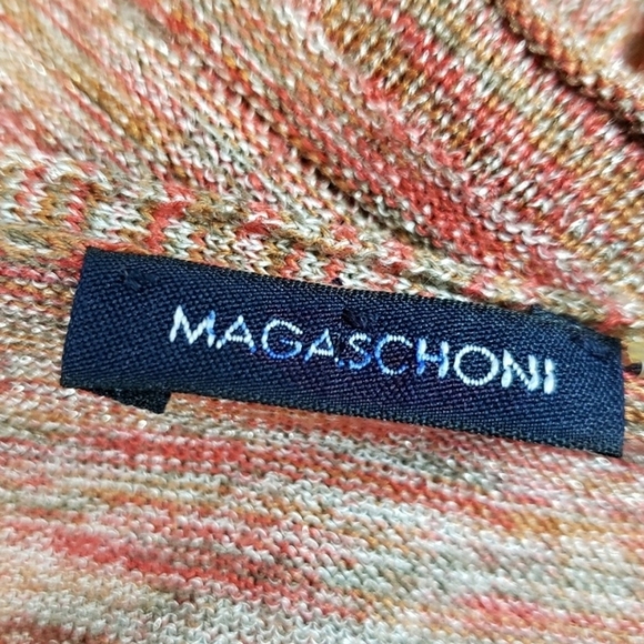 Magaschoni Orange & Green Sweater Tank Silk - Picture 3 of 8